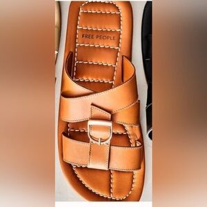 Free people brown sandals sz 6 new in box they run small, should fit a sz 5.5